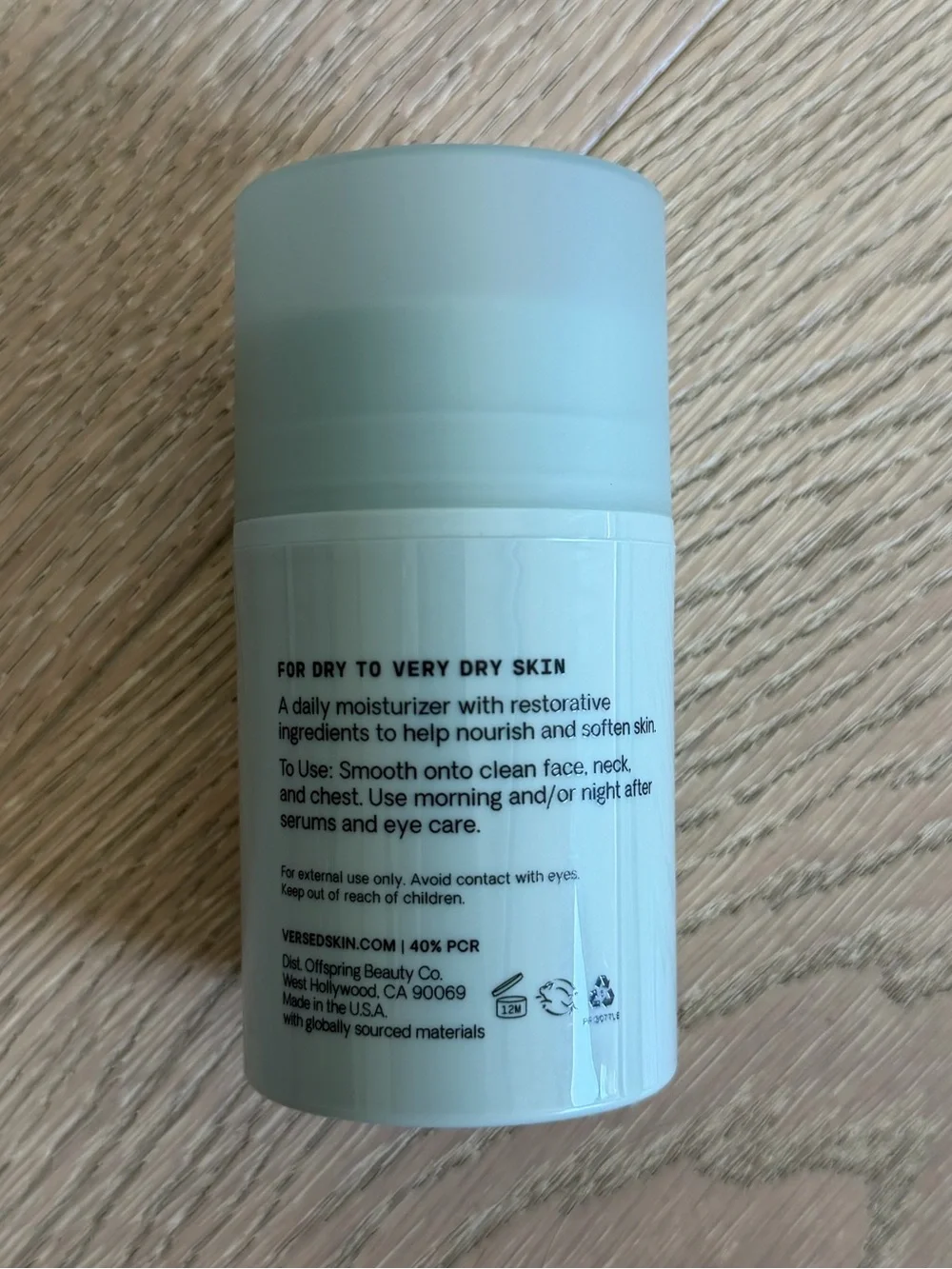 Versed Daily Recovery Rich Barrier Cream